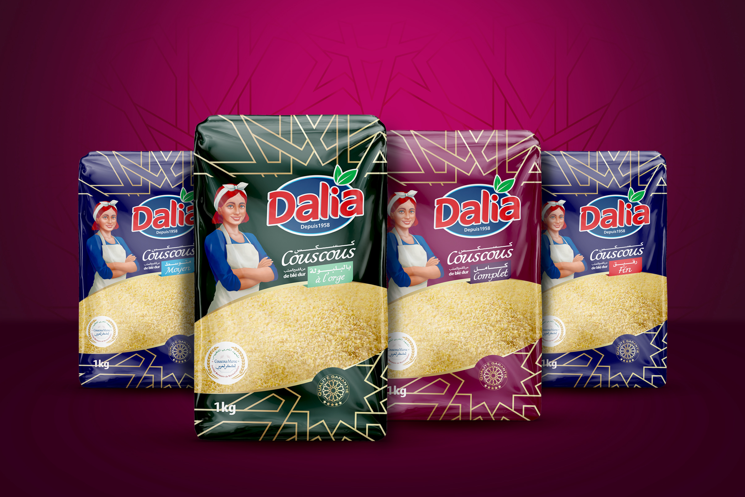 Identité et packagings modernisés pour la marque Dalia.