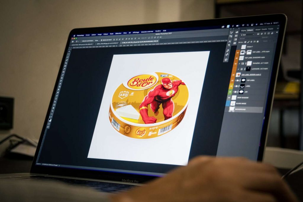 Boule d’Or packaging featuring Flash: a design by Packtory®, a Pizzatoon-certified partner.